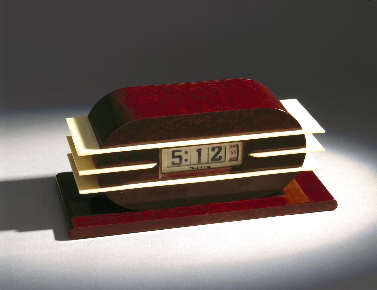 Forensics Clock Digital clock with decorative phenolic plastic casing | Science Museum ...