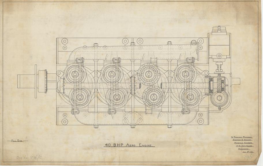 40 B H P Aero Engine