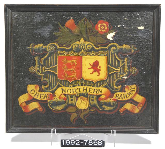 Coat of Arms: GNR, polychrome conjoined shield type, framed