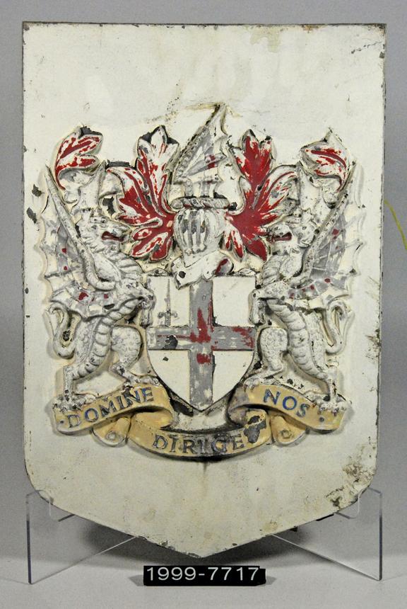 Coat-of-arms, City of London, cast aluminium alloy