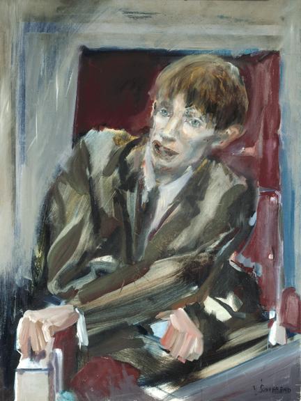 Painting. Professor Stephen Hawking, by Yolanda Sonnabend, 1985