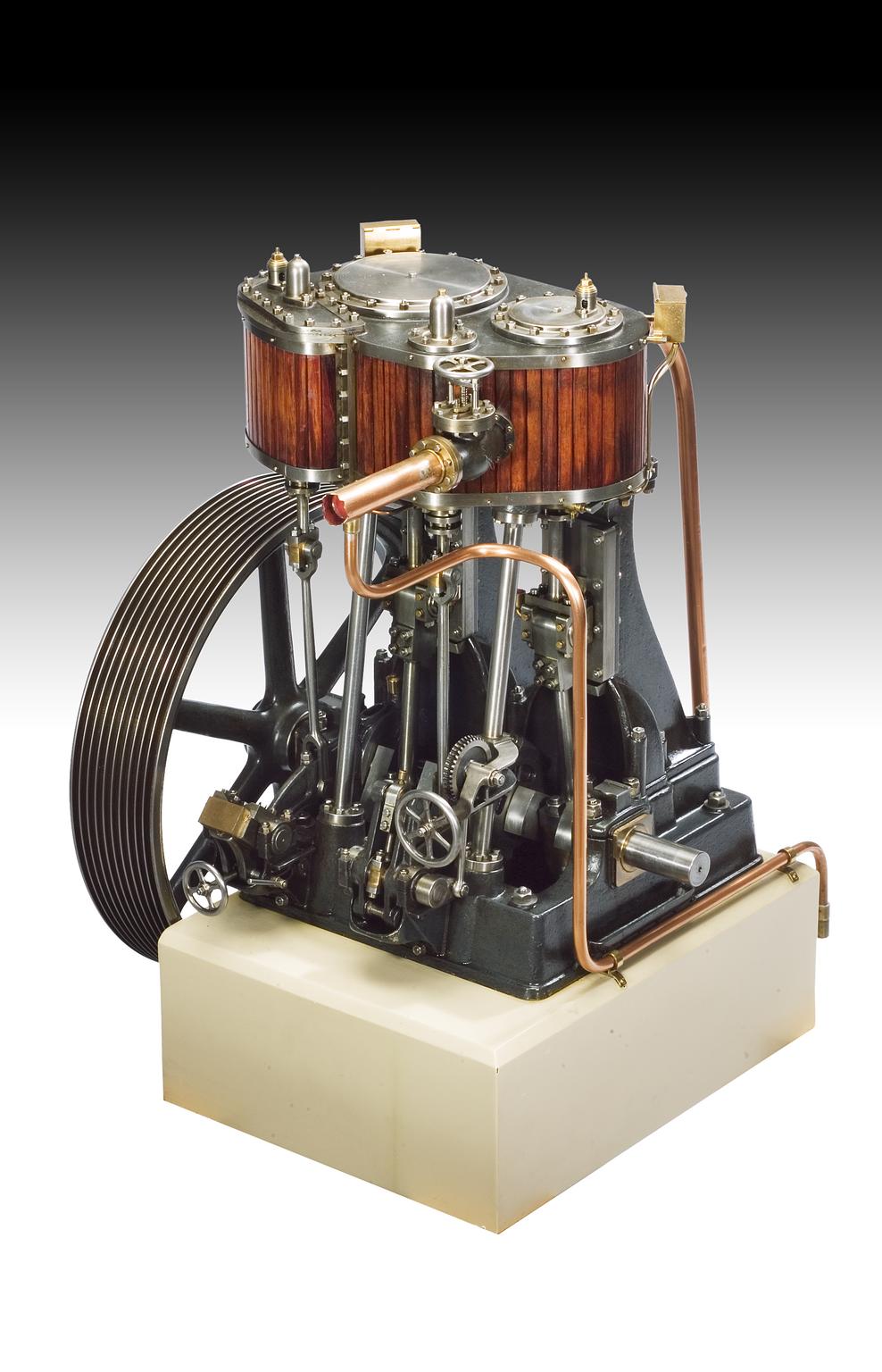 Team Engine Science Vertical Compound Steam Engine with Hackworth's Valve Gear, 1898 ...
