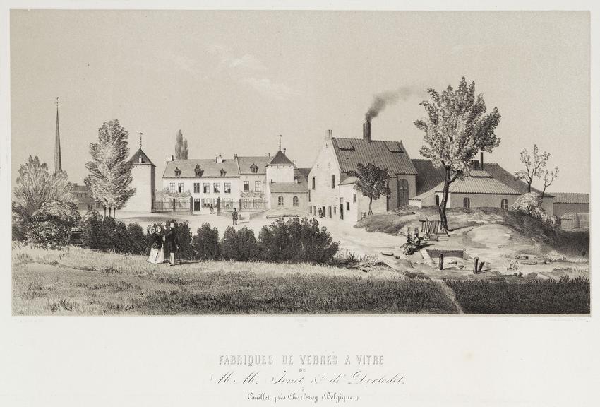Print, tinted lithograph from a series 'Belgique Industriele'