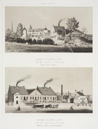 Print, tinted lithograph from a series 'Belgique Industriele'