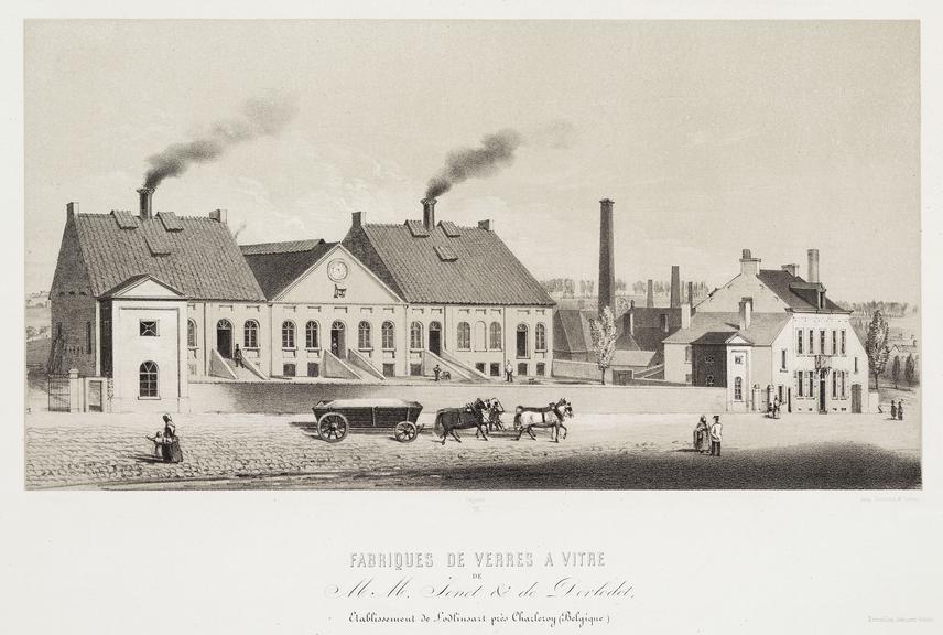 Print, tinted lithograph from a series 'Belgique Industriele'