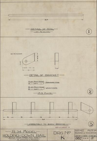 R. 34 Model - Holding Down Rail