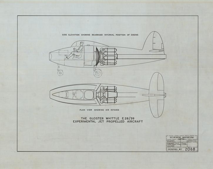 The Gloster Whittle E28/39 Experimental Jet Propelled Aircraft