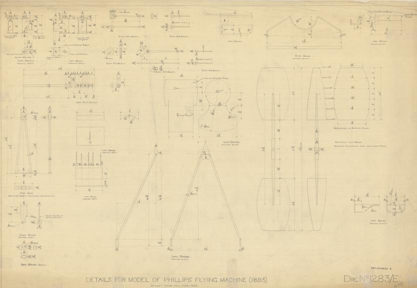 Details for Model of Philips' Flying Machine (1893)