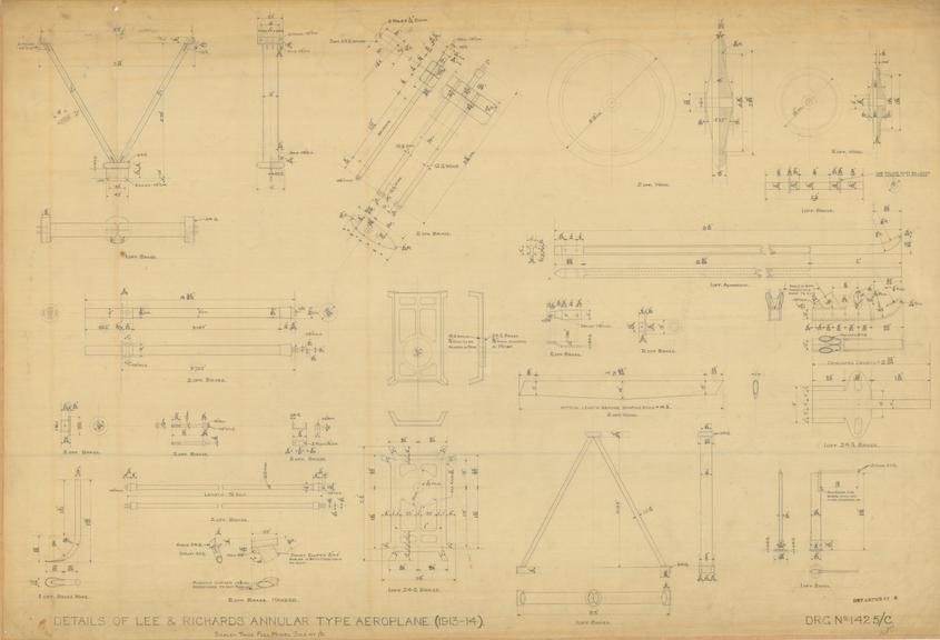 Details of Lee & Richards Annular Type Aeroplane (1913-14)