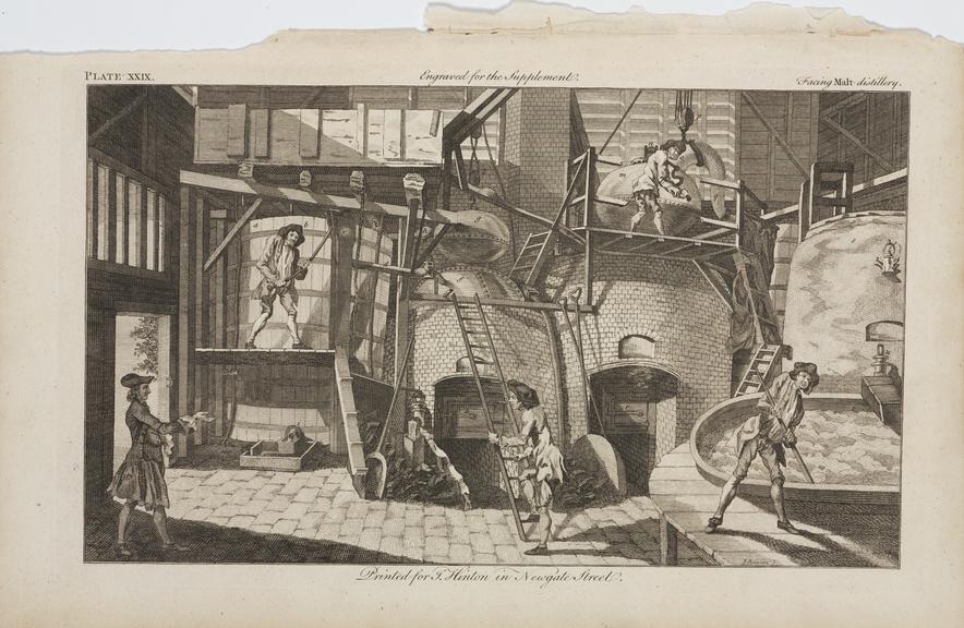 Print, engraving: 'Malt Distillery'