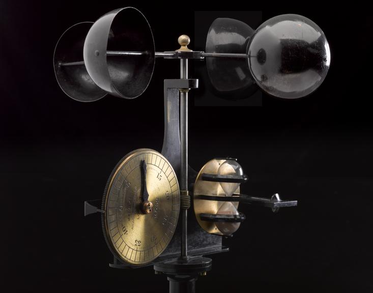 Sir Francis Galton type hand anemometer, 1882-1894
