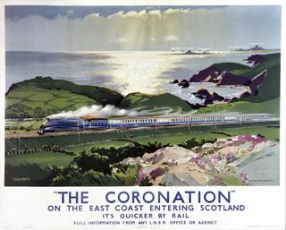 It's Quicker by Rail - 'The Coronation' on the East Coast Entering Scotland