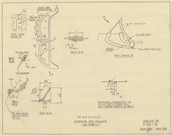 Vickers' Vimy Cockpit - Windshield