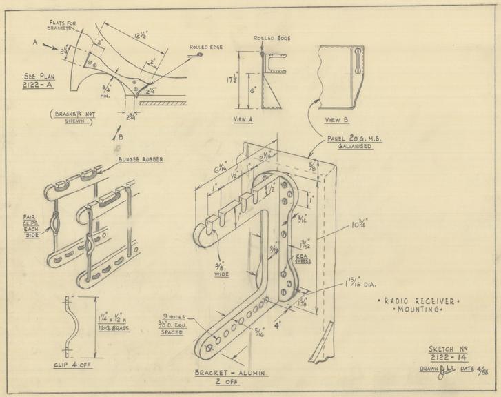 Vickers' Vimy Cockpit - Radio Receiver Mounting