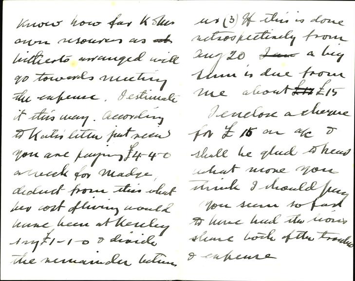 A handwritten letter from J. Evershed to Harry, written on Kodaikanal paper