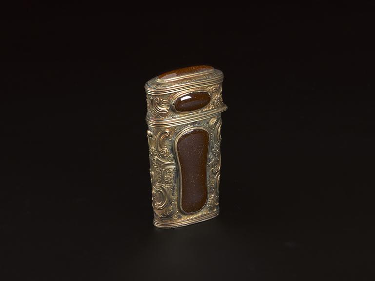 Silver gilt etui case