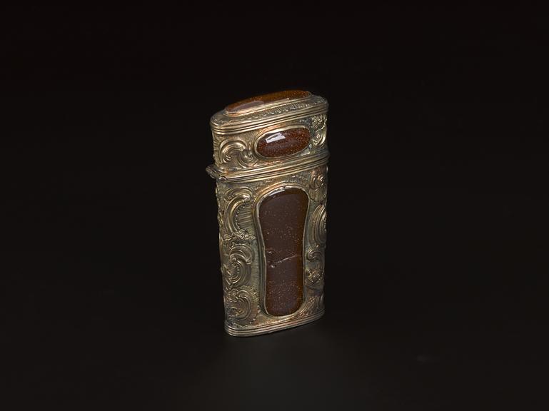 Silver gilt etui case