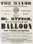 Advertisement by Mr Gypson for his 44th ascent in his magnificent balloon