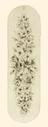 Drawing, design for a brush back or swinging door