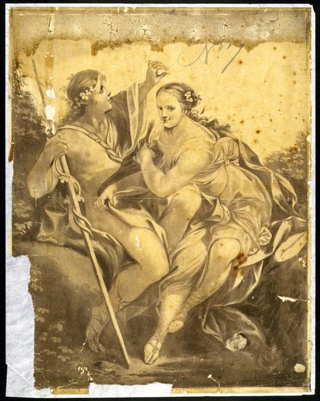 Mechanical painting, Venus and Adonis, by Francis Eginton, c