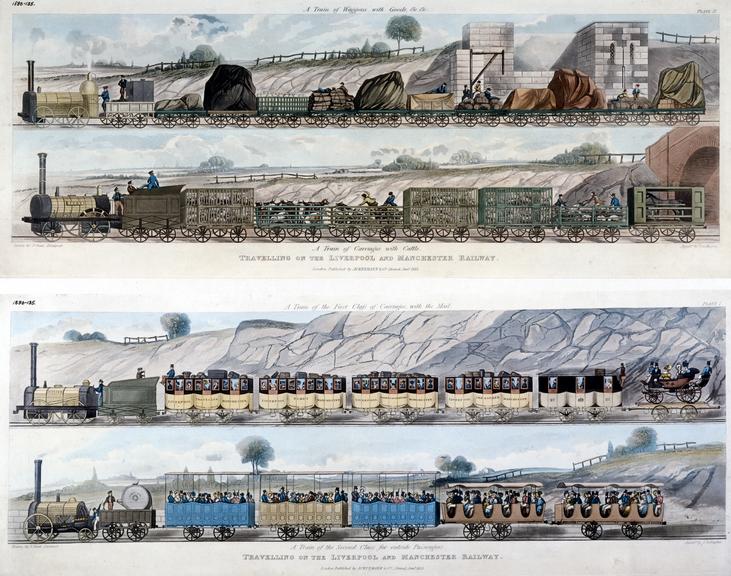 Travelling on the Liverpool Manchester Railway 1833 Science