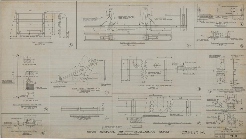 Wright Aeroplane 1903 - Miscellaneous Details