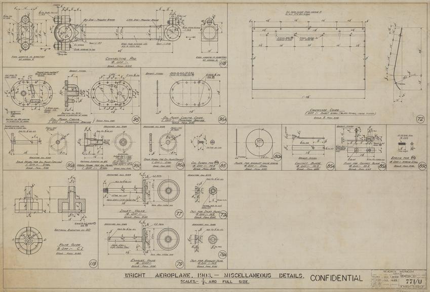 Wright Aeroplane 1903 - Miscellaneous Details