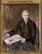 Miniature portrait of George Stephenson (1781-1848) by Mrs