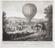 One plain print showing balloon of Cornillot with hydrogen gas