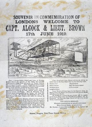 Londons Welcome to Capt. Alcock and Lieut. Brown, 17th June, 1919