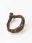 Amuletic bracelet, made of leather with plaited band