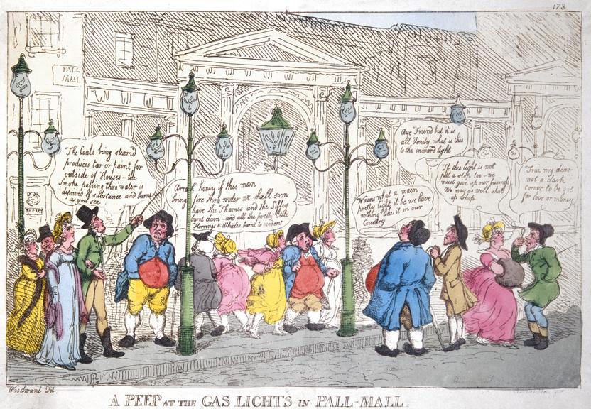 A Peep At The Gas Lights In Pall Mall