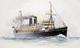 Detail from Longitudinal section water-colour drawing of Cunard