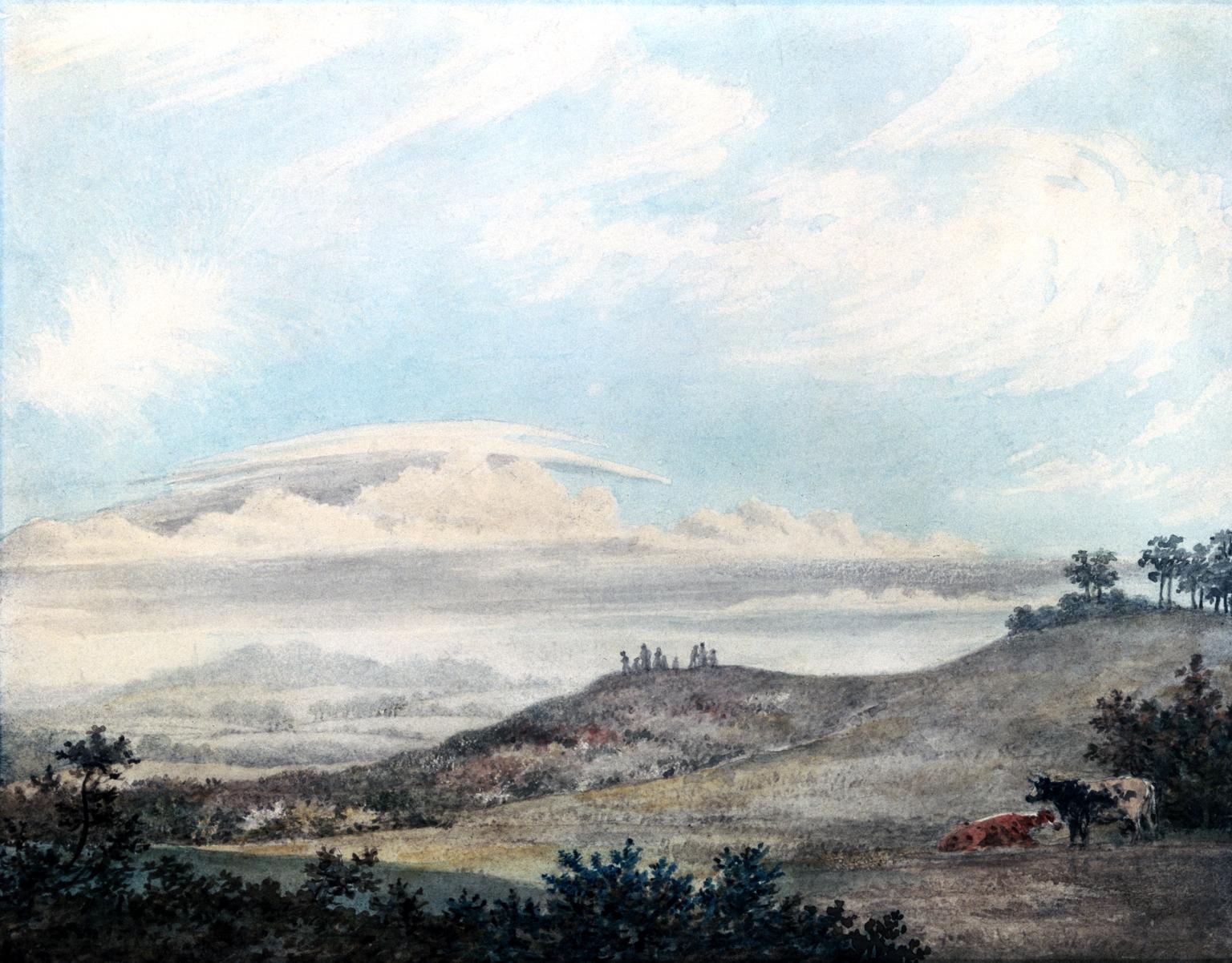 Drawing, 'Cumulostratus forming; fine weather Cirri above' | Science ...