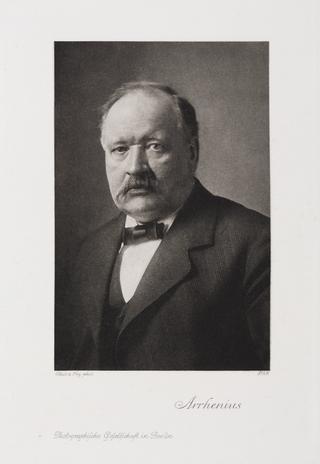 Photographic Portrait of Svante August Arrhenius, Swedish chemist (1859-1927)