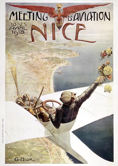 Poster: Meeting d'Aviation Nice 10-25 Avril 1910 /