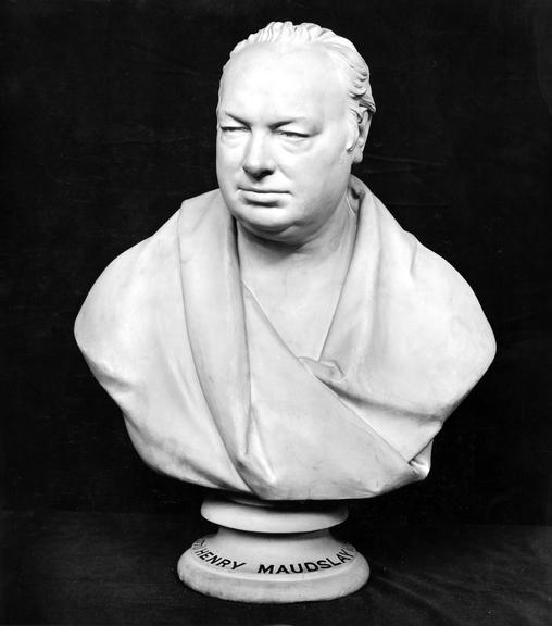 Plaster cast of original marble bust, by Sir F