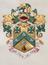 Sir William Crookes illuminated coat of arms address