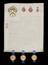 Sir William Crookes illuminated coat of arms address