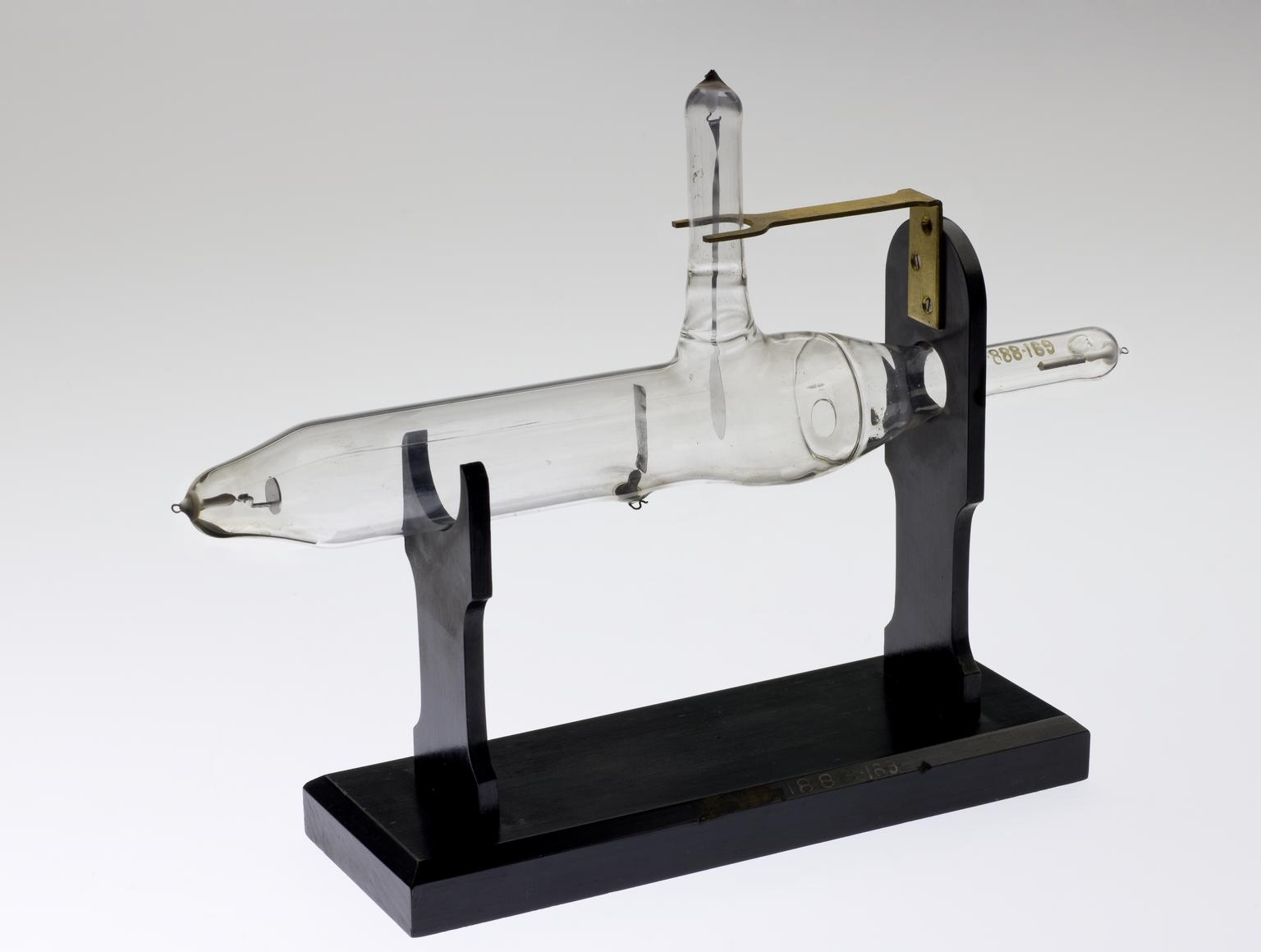 Crookes Cathode Rays Crookes' tube with pendulum for showing the effect of insulated bodies ...