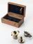 W. Crookes Binocular Spectrum - microscope, 1869; in box