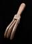 Replica of a 17th century wooden leper clapper, English