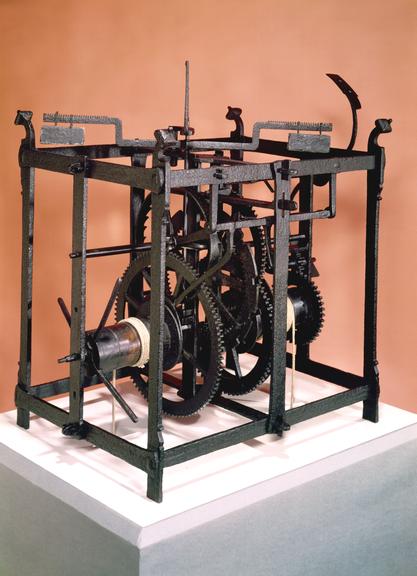 Dover Castle turret clock (turret clock; weight-driven foliot clock)