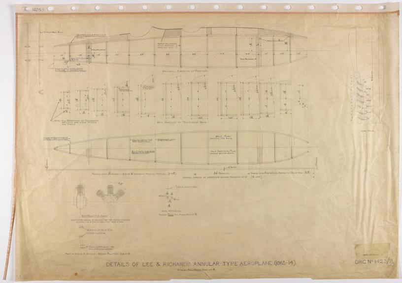 Details of Lee & Richards Annular Type Aeroplane (1913-14)