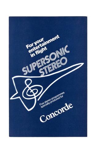 Concorde In-flight Entertainment Brochure