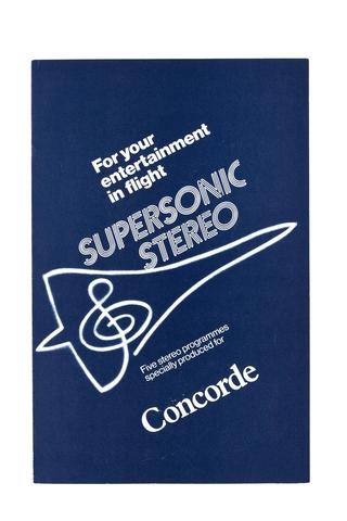Concorde In-flight Entertainment Brochure