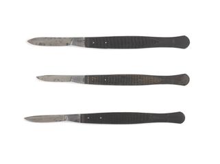 Surgical scalpels, from post-mortem set
