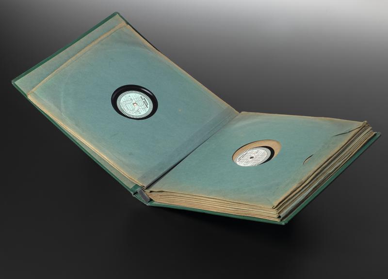 Record album containing eight 78 rpm EMI test records for