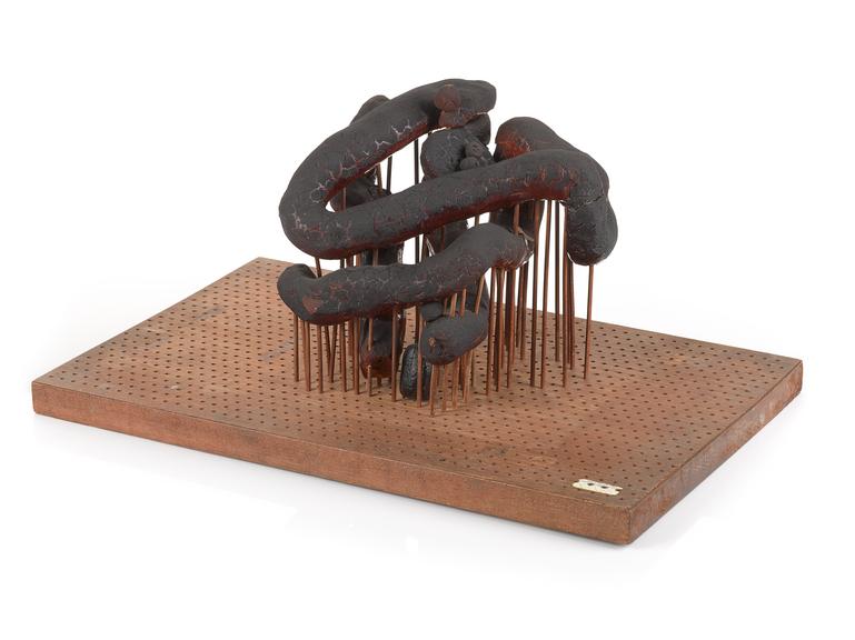 The original model of the myoglobin molecule
