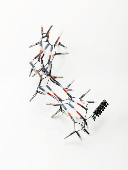 Model, of Pauling and Corey alpha-helix